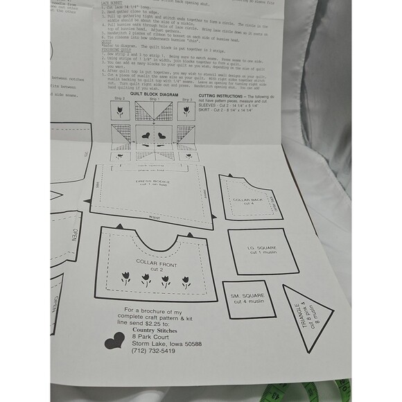 Somebunny Special 13" Bunny & Mini Quilt Sewing Pattern #112 Country Stitches - Picture 9 of 9